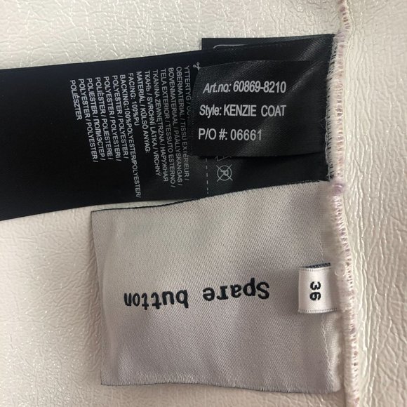 Stand Studio Women's Size 36 (US 4) Pale Iris Purple White Kenzie Coat MRSR $995 - Picture 11 of 13